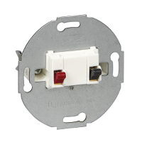Schneider Electric - MTN466919 - Loudspeaker connection insert, 1-gang, polar white