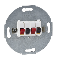 Schneider Electric - MTN467019 - Loudspeaker connection insert, 2-gang, polar white