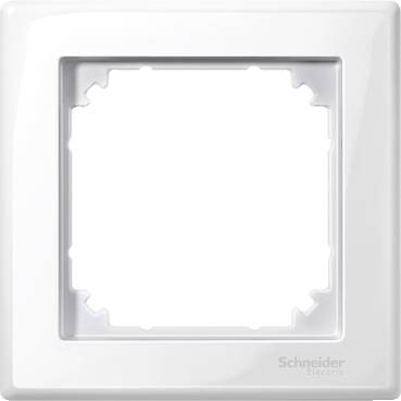 Schneider Electric - MTN478119 - M-Smart frame, 1-gang, polar white, glossy