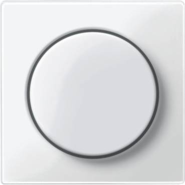 Schneider Electric - MTN5250-0319 - Placa centrala cu buton rotativ, alb polar, lucios, Sistem M
