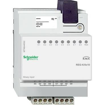 Schneider Electric - MTN644592 - Intrari binare REG-K/8x10, gri deschis
