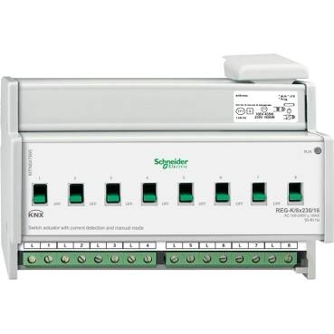 Schneider Electric - MTN647895 - Electromagnet REG-K/8x230/16 cu act. manuala si detectie de curent, gri deschis