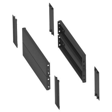 Schneider Electric - NSYSPS3200SD - 2 side panels for plinth. 300x200mm. Folded sheet steel. RAL 7022. IP 30. IK 10.