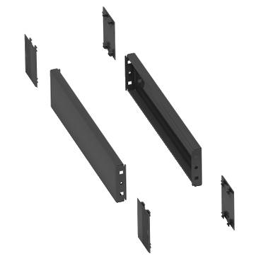 Schneider Electric - NSYSPS4100SD - 2 side panels for plinth. 400x100mm. Folded sheet steel. RAL 7022. IP 30. IK 10.