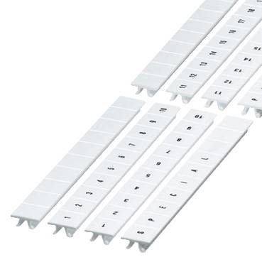Schneider Electric - NSYTRAB1010 - Clip in marking strip, 10mm, 10 characters 1 to 10, printed horizontally, white
