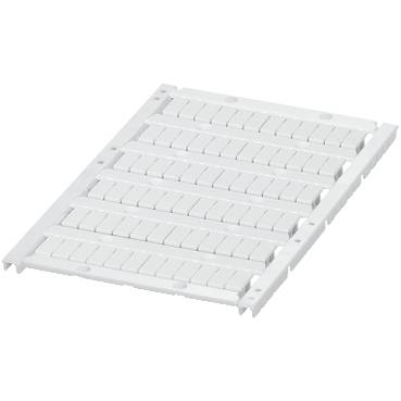 Schneider Electric - NSYTRABPV5 - Marking card with 6 strips, 5mm, Unprinted, 72 characters, white (multiplu comanda: 10 buc)