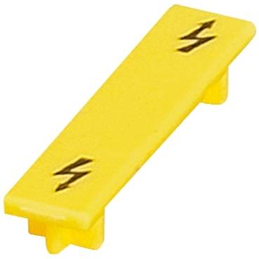 Schneider Electric - NSYTRACS4 - NSYTR Warning label for screw terminal blocks - 4mmp - yellow
