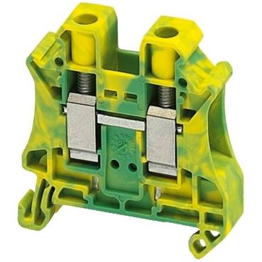 Schneider Electric - NSYTRV102PE - Linergy earth terminal block - 10mmp 76A single-level 1x1 screw - green-yellow (multiplu comanda: 50 buc)