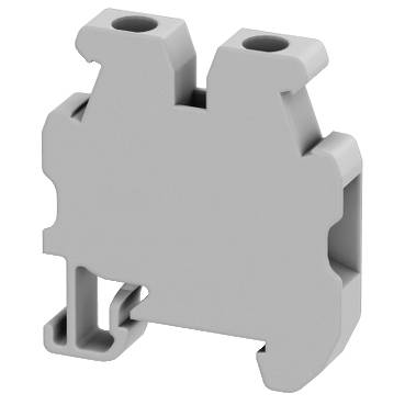 Schneider Electric - NSYTRV22M - Linergy mini passthrough block - 2.5mmp 24A single-level 1x1 screw - grey