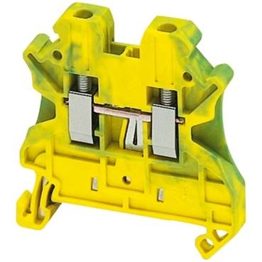 Schneider Electric - NSYTRV22PE - Linergy earth terminal block - 2.5mmp single-level 1x1 screw - green-yellow (multiplu comanda: 50 buc)