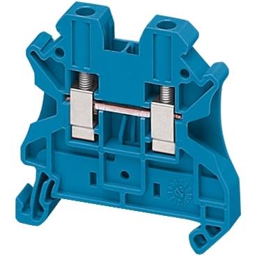 Schneider Electric - NSYTRV42BL - Linergy passthrough terminal block - 4mmp 32A single-level 1x1 screw - blue (multiplu comanda: 50 buc)