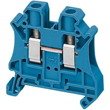 Schneider Electric - NSYTRV62BL - Linergy passthrough terminal block - 6mmp 41A single-level 1x1 screw - blue (multiplu comanda: 50 buc)