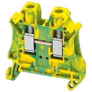 Schneider Electric - NSYTRV62PE - Linergy earth terminal block - 6mmp single-level 1x1 screw - green-yellow (multiplu comanda: 50 buc)