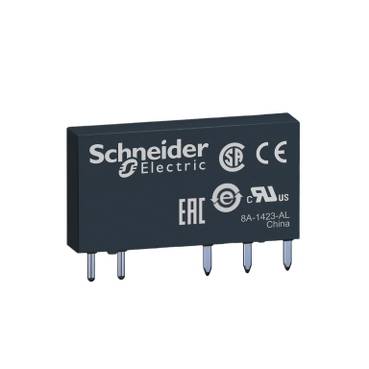 Schneider Electric - RSL1AB4BD - releu interfata miniatura - Zelio RSL - 1 I/D standard - 24 V c.c. - 6 A