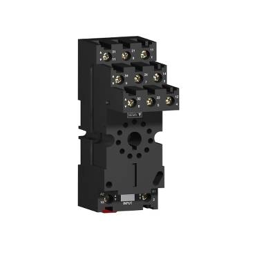 Schneider Electric - RUZSC3M - priza RUZ - contact separat - 12 A - < 250 V - conector - pt. releu RUMC3.. (multiplu comanda: 10 buc)