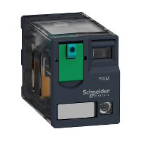 Schneider Electric - RXM4GB2BD - releu conectabil miniatura - Zelio RXM - 4 C/O - 24 V c.c. - 3 A - cu LED