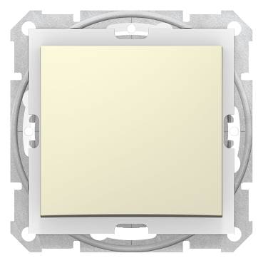 Schneider Electric - SDN0400547 - Sedna - 1pole 2way switch - 10AX IP44 without frame beige