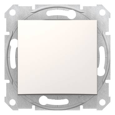 Schneider Electric - SDN0500123 - Sedna - intermediate switch - 10AX without frame cream