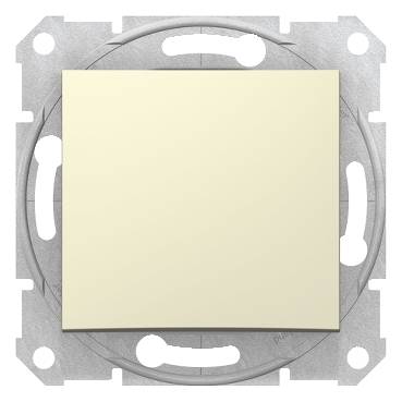 Schneider Electric - SDN0500147 - Sedna - intermediate switch - 10AX without frame beige