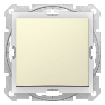 Schneider Electric - SDN0500347 - Sedna - intermediate switch - 10AX IP44 without frame beige