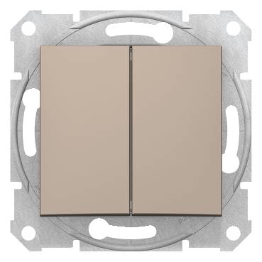 Schneider Electric - SDN0600168 - Sedna - intrerupator dublu 2 cai - 10AX fara rama titan
