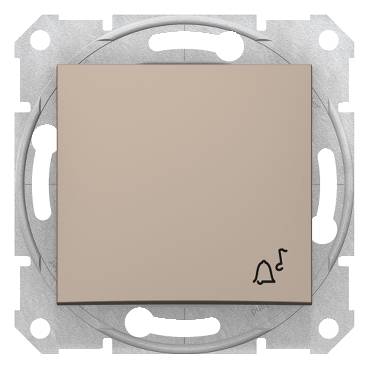 Schneider Electric - SDN0800168 - Sedna - buton monopolar - 10AX simbol sonerie, fara rama titan