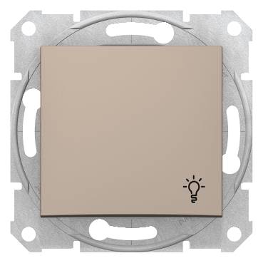 Schneider Electric - SDN0900168 - Sedna - buton monopolar - 10AX simbol lumina, fara rama titan
