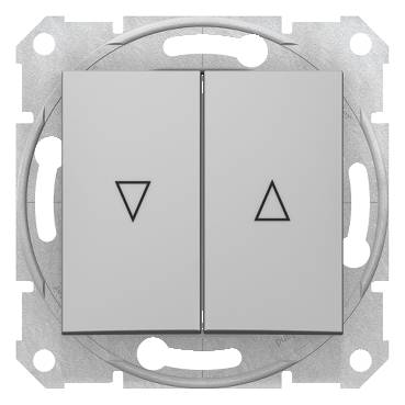 Schneider Electric - SDN1300160 - Sedna - buton storuri - 10AX blocare electrica, fara rama aluminiu