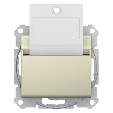 Schneider Electric - SDN1900147 - Sedna - hotel card switch - 10AX without frame beige