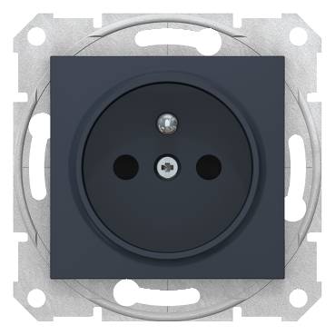 Schneider Electric - SDN2800170 - Sedna - single socket outlet, pin earth - 16A shutters, without frame graphite