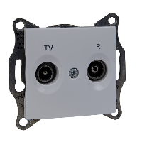 Schneider Electric - SDN3301321 - Sedna - TV/R intermediate outlet - 8dB without frame white