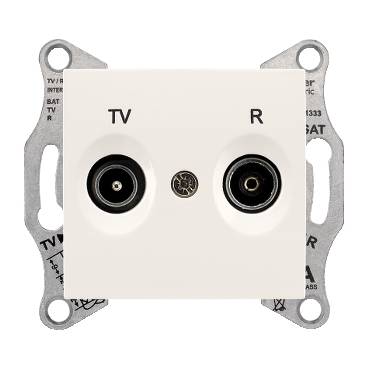 Schneider Electric - SDN3301323 - Sedna - TV/R intermediate outlet - 8dB without frame cream