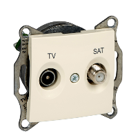 Schneider Electric - SDN3401647 - Sedna - TV-SAT ending outlet - 1dB without frame beige