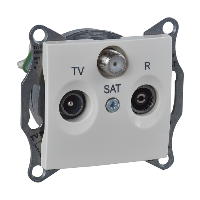 Schneider Electric - SDN3501347 - Sedna - TV-R-SAT ending outlet - 1dB without frame beige