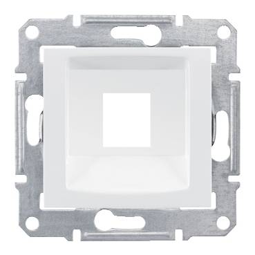 Schneider Electric - SDN4300321 - Sedna plate, single; KRONE, cat5e, cat6 UTP (wo connector), white