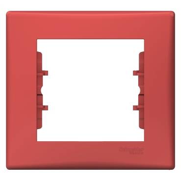 Schneider Electric - SDN5800141 - Sedna - 1-gang frame - red