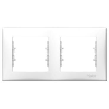 Schneider Electric - SDN5800321 - Sedna - horizontal 2-gang frame - white