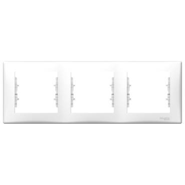 Schneider Electric - SDN5800521 - Sedna - horizontal 3-gang frame - white