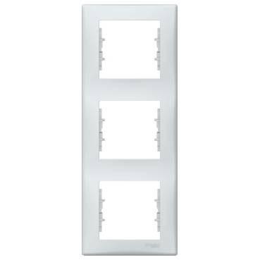 Schneider Electric - SDN5801333 - Sedna - vertical 3-gang frame - grey