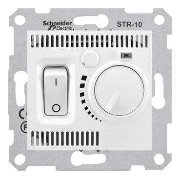 Schneider Electric - SDN6000121 - Sedna - room thermostat - 10A without frame white