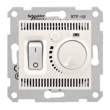 Schneider Electric - SDN6000323 - Sedna - floor thermostat - 10A without frame cream