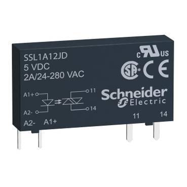 Schneider Electric - SSL1A12BD - releu static,ambrosabil,intrare 15-30 V cc, iesire 24-280 V ca, 2A