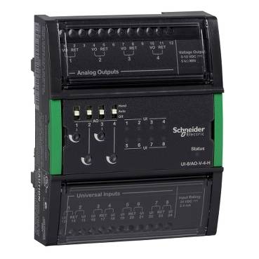 Schneider Electric - SXWUI8D4X10001 - UI-8/DO-FC-4 Module: 8 Universal I & 4 Digital O (Form C)
