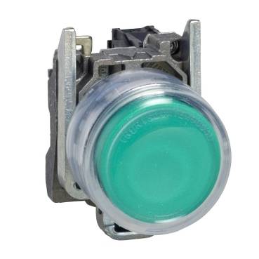 Schneider Electric - XB4BP383M5EX - buton iluminat verde - diam. 22 - 240 V - ATEX