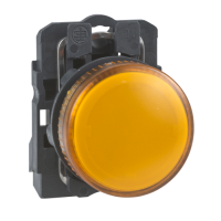 Schneider Electric - XB5AVB5 - lampa pilot rotunda diam. 22 - portocalie - LED integral - 24 V - borne clema-surub (multiplu comanda: 5 buc)