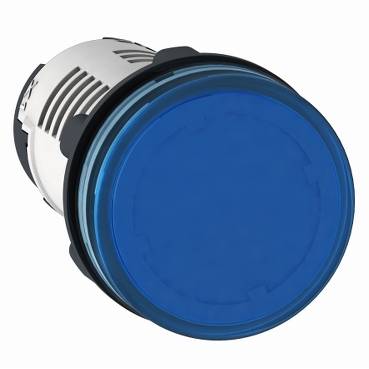 Schneider Electric - XB7EV06MP - lampa pil. rot. diam. 22 - albastru - LED integral - 230..240 V - borne clema-surub (multiplu comanda: 10 buc)