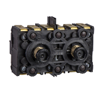 Schneider Electric - XESD2201 - spring return contact block - 3 NO - front mounting, 40 mm centres