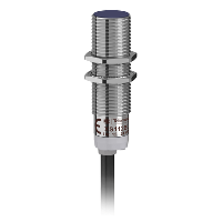 Schneider Electric - XS112BLPAL2 - inductive sensor XS1 M12 - L44mm - brass - Sn2mm - 12..24VDC - cable 2m