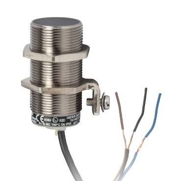 Schneider Electric - XS630B1PAL10EX - inductive sensor XS6 M30 - L62 mm - brass - Sn15mm - 12..48VDC - cable 10m