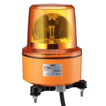 Schneider Electric - XVR13M05L - diam. 130 mm pre-wired rotating mirror w/o buzzer - orange - 230 V